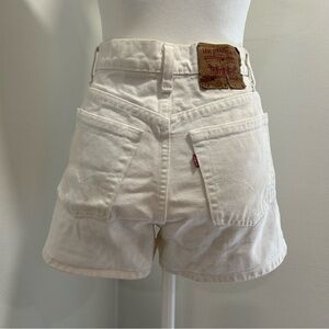 Vintage Levi's 512 White Denim Shorts